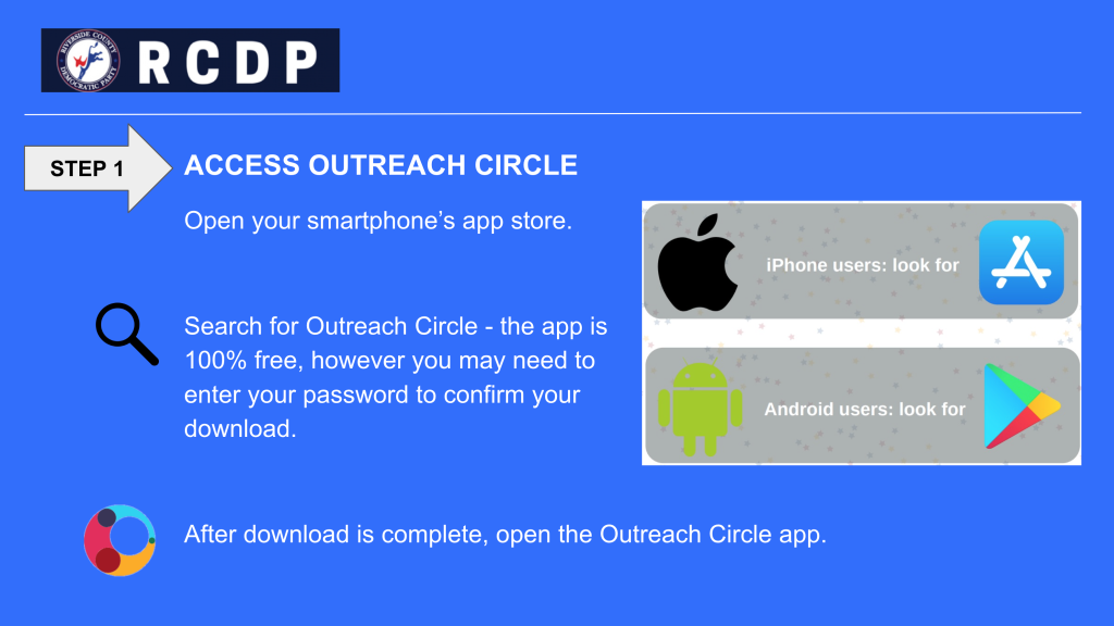 Get the Outreach Circle App on your mobile device